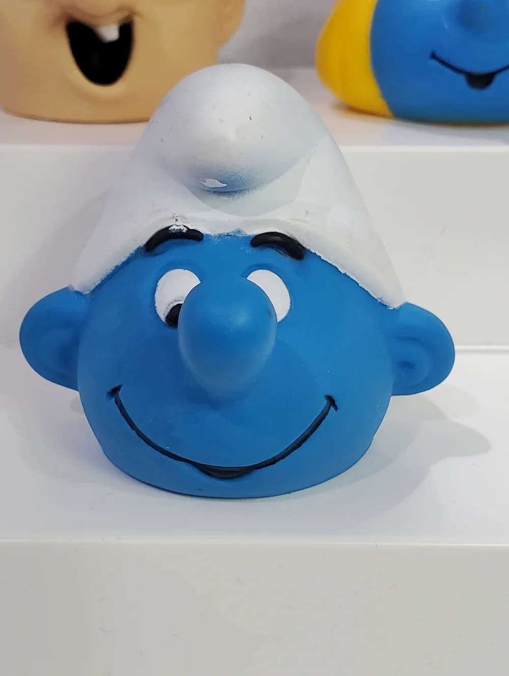 Vintage Smurf Smurfette Gargamel Heads Peyo 1983 1986
